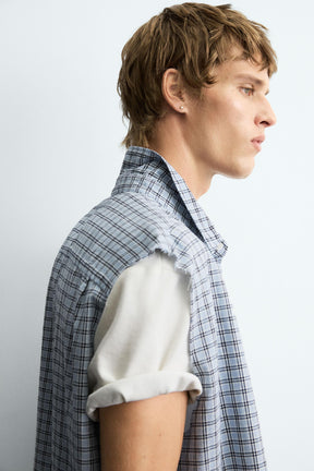 CROPPED FIT CHECK SHIRT - Image 5