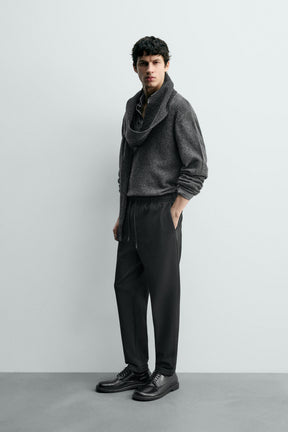 NON-IRON COMFORT JOGGER WAIST TROUSERS - Image 4