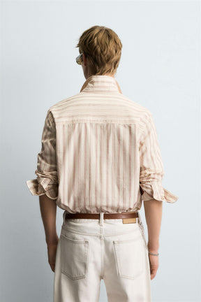 STRIPED TEXTURED SHIRT - Image 3