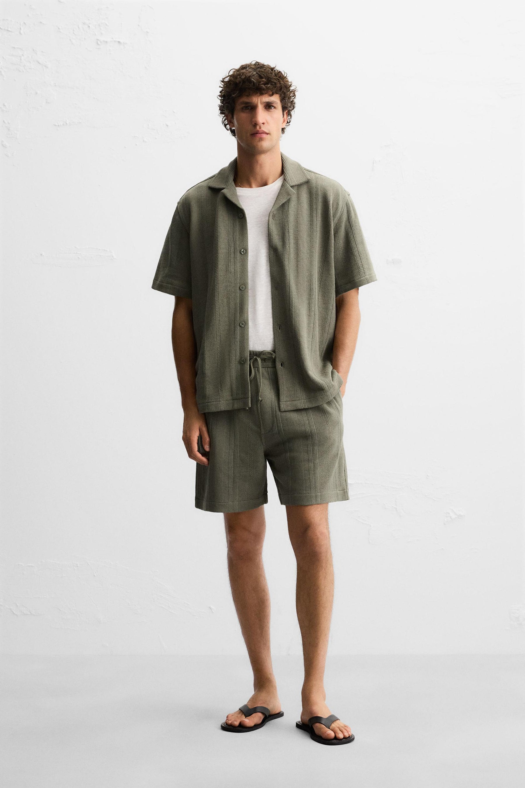 TEXTURED JACQUARD SHIRT - Image 1