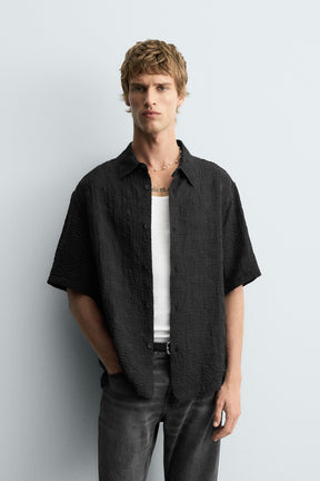 FLOWING TEXTURED SHIRT - Image 2