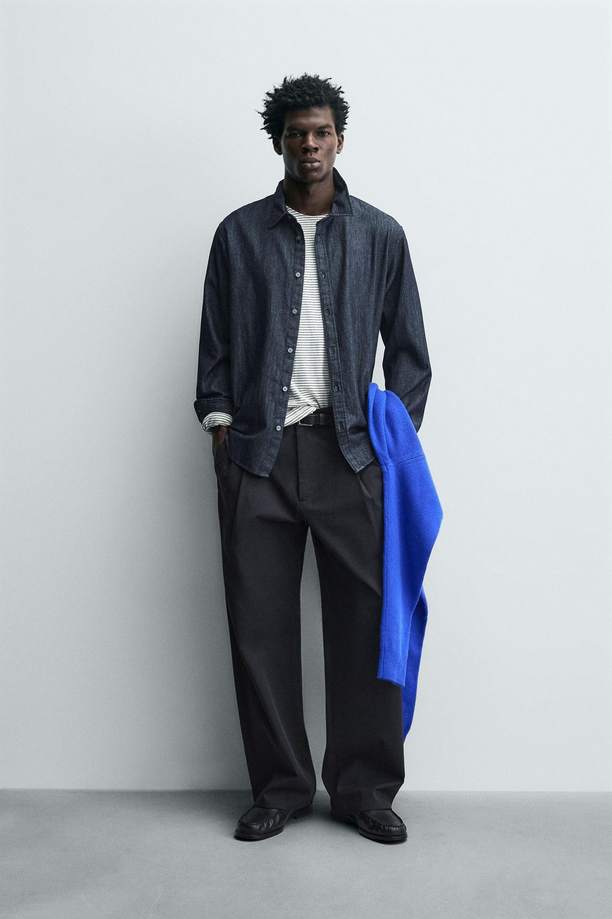 REGULAR FIT DENIM SHIRT - Image 1