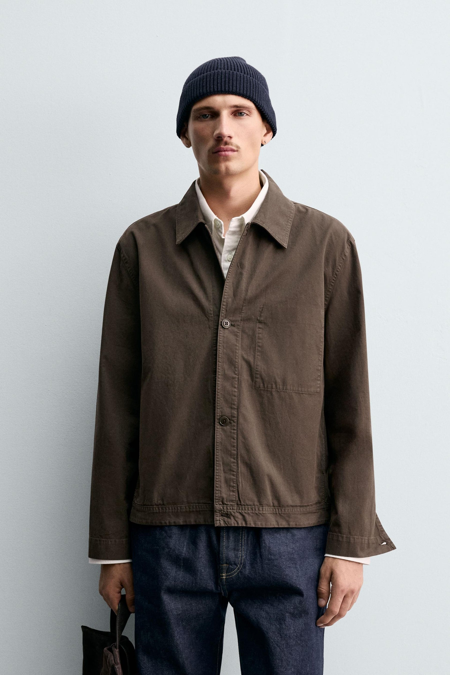 WASHED REGULAR FIT OVERSHIRT - Image 2