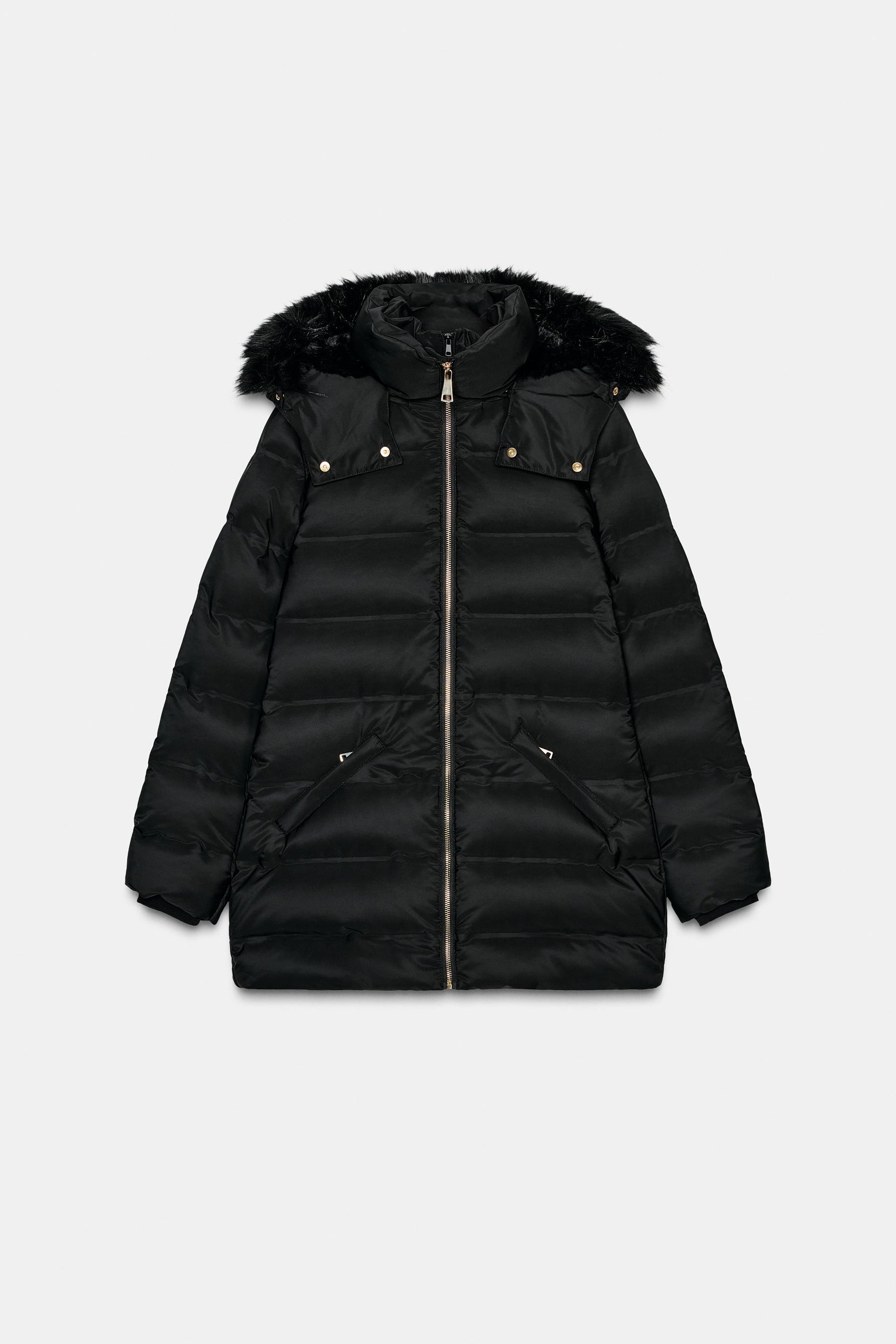 WATER-REPELLENT WINDPROOF HOODED PUFFER JACKET - Image 7