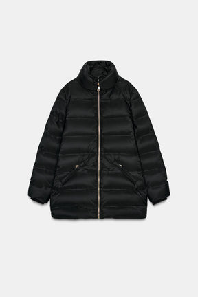 WATER-REPELLENT WINDPROOF HOODED PUFFER JACKET - Image 9