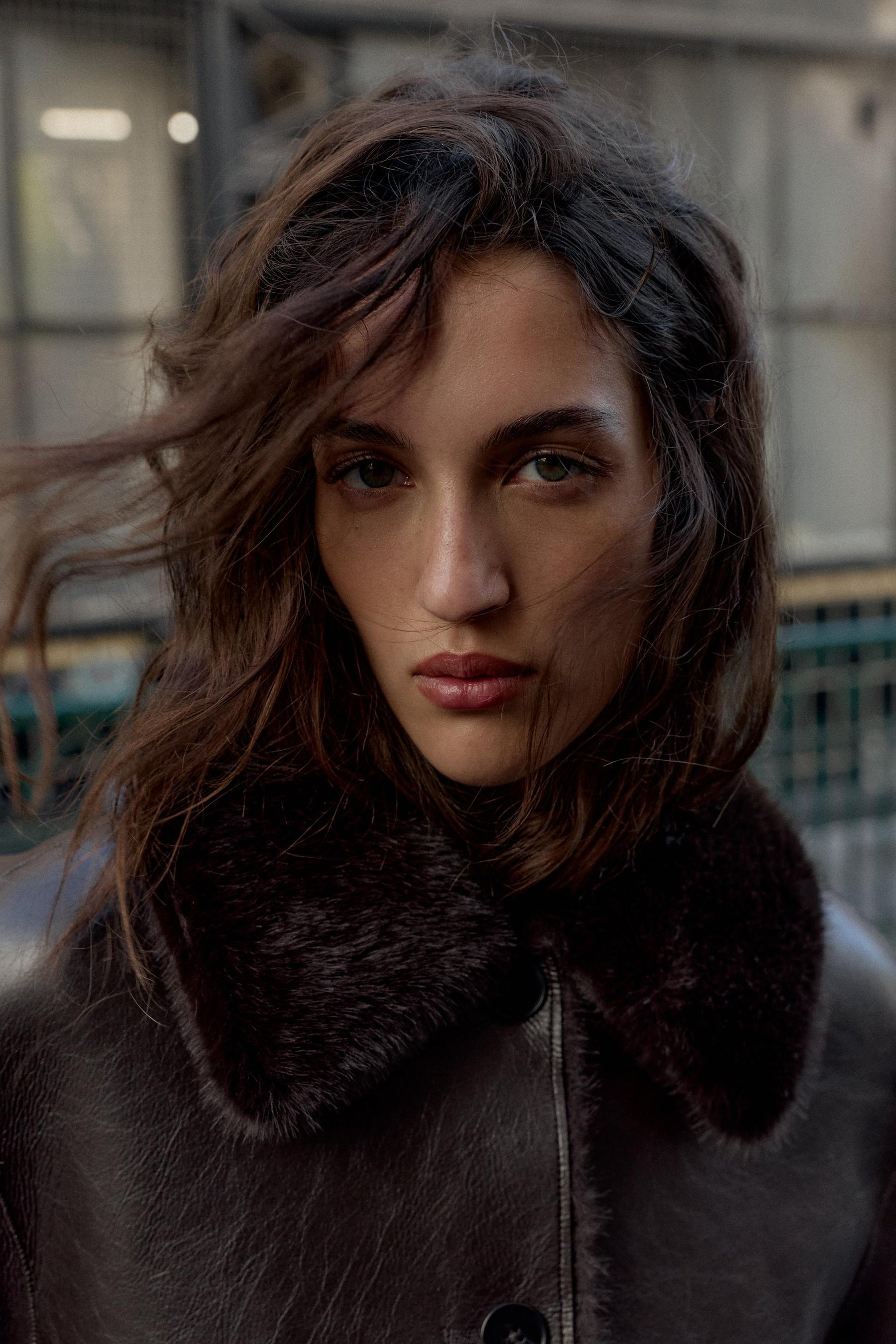 REVERSIBLE FAUX LEATHER JACKET