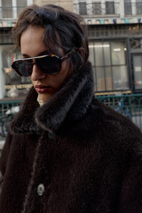 REVERSIBLE FAUX LEATHER JACKET