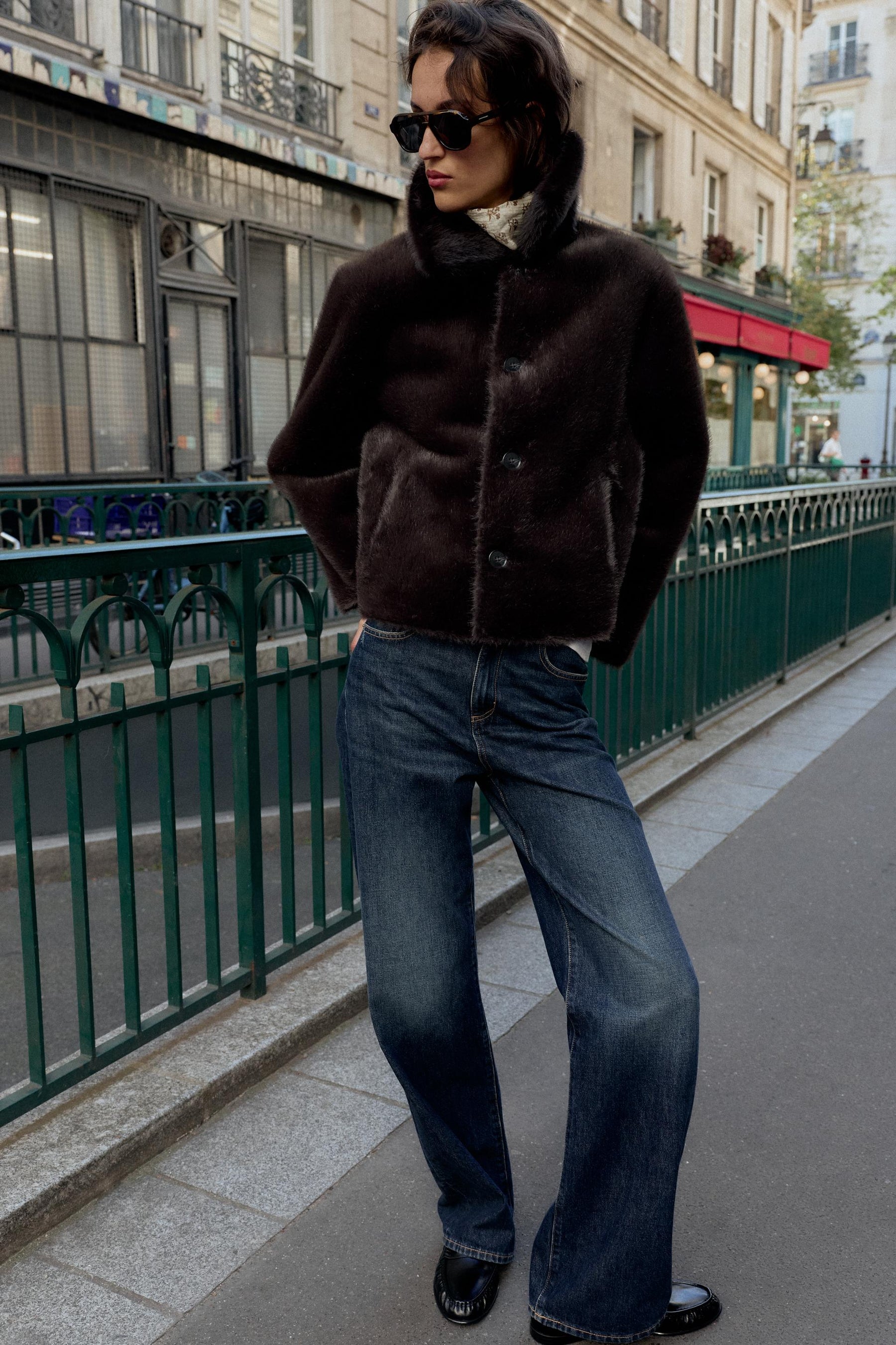 REVERSIBLE FAUX LEATHER JACKET