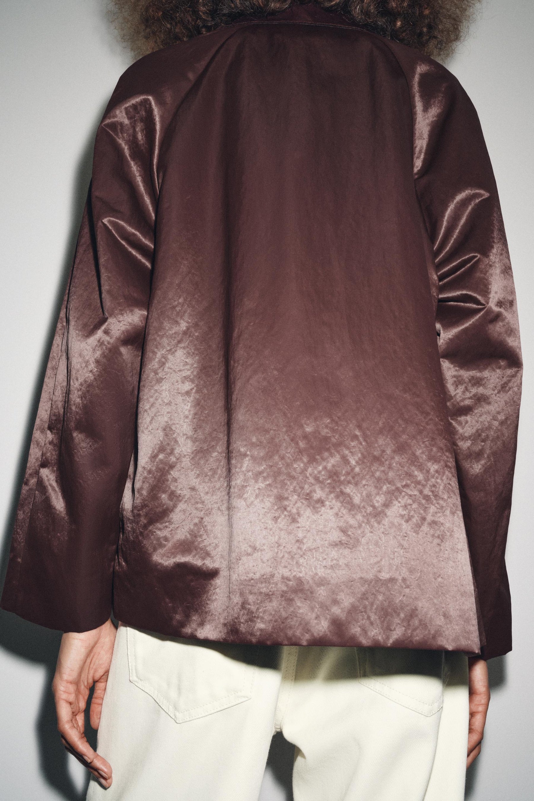 ZW COLLECTION SATIN JACKET - Image 3