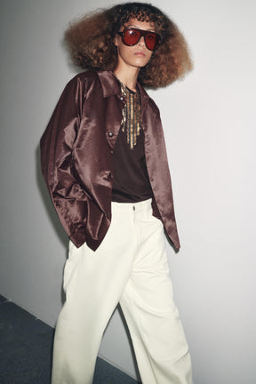 ZW COLLECTION SATIN JACKET - Image 4