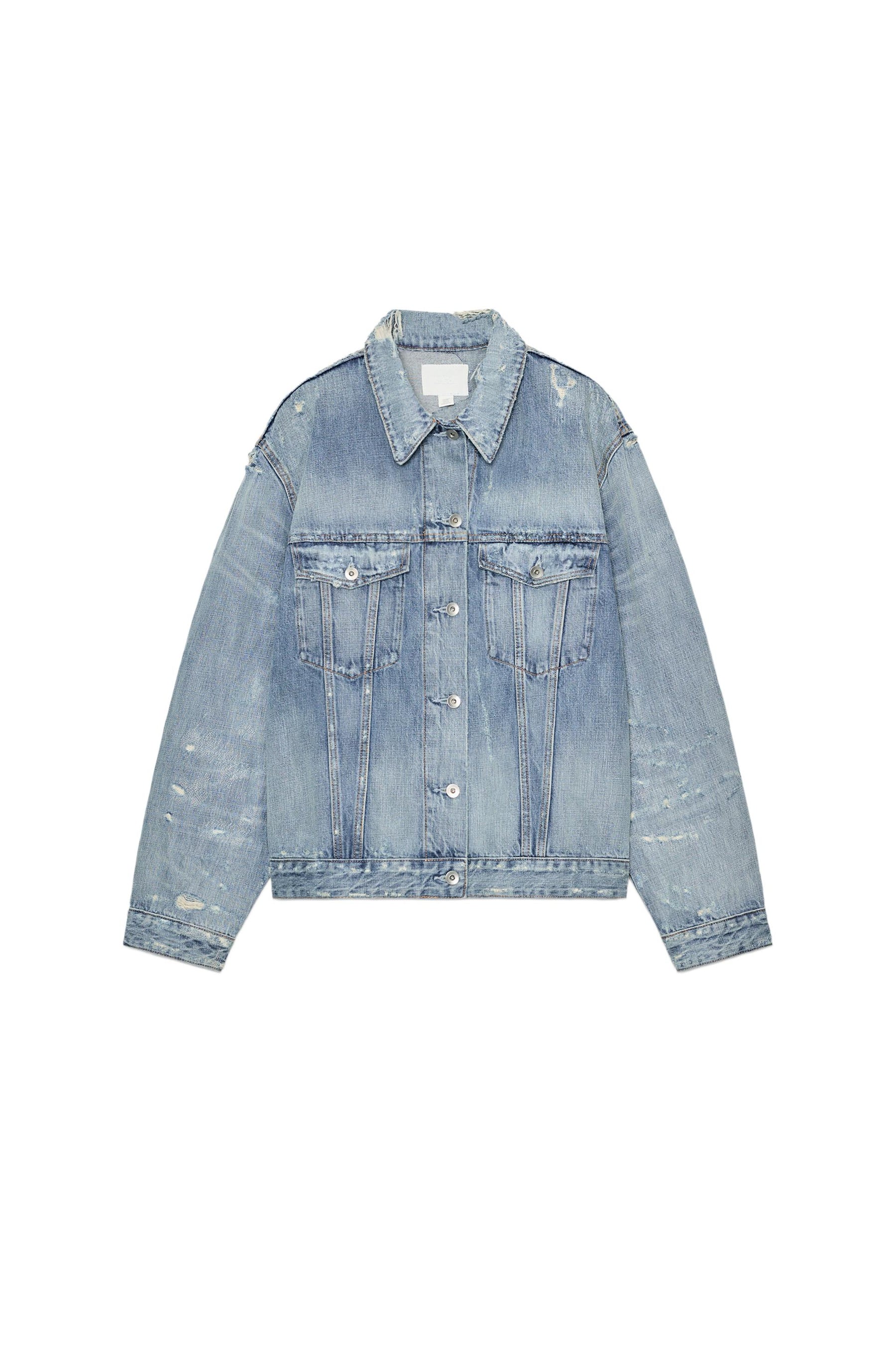 TRF RIPPED DENIM JACKET - Image 3