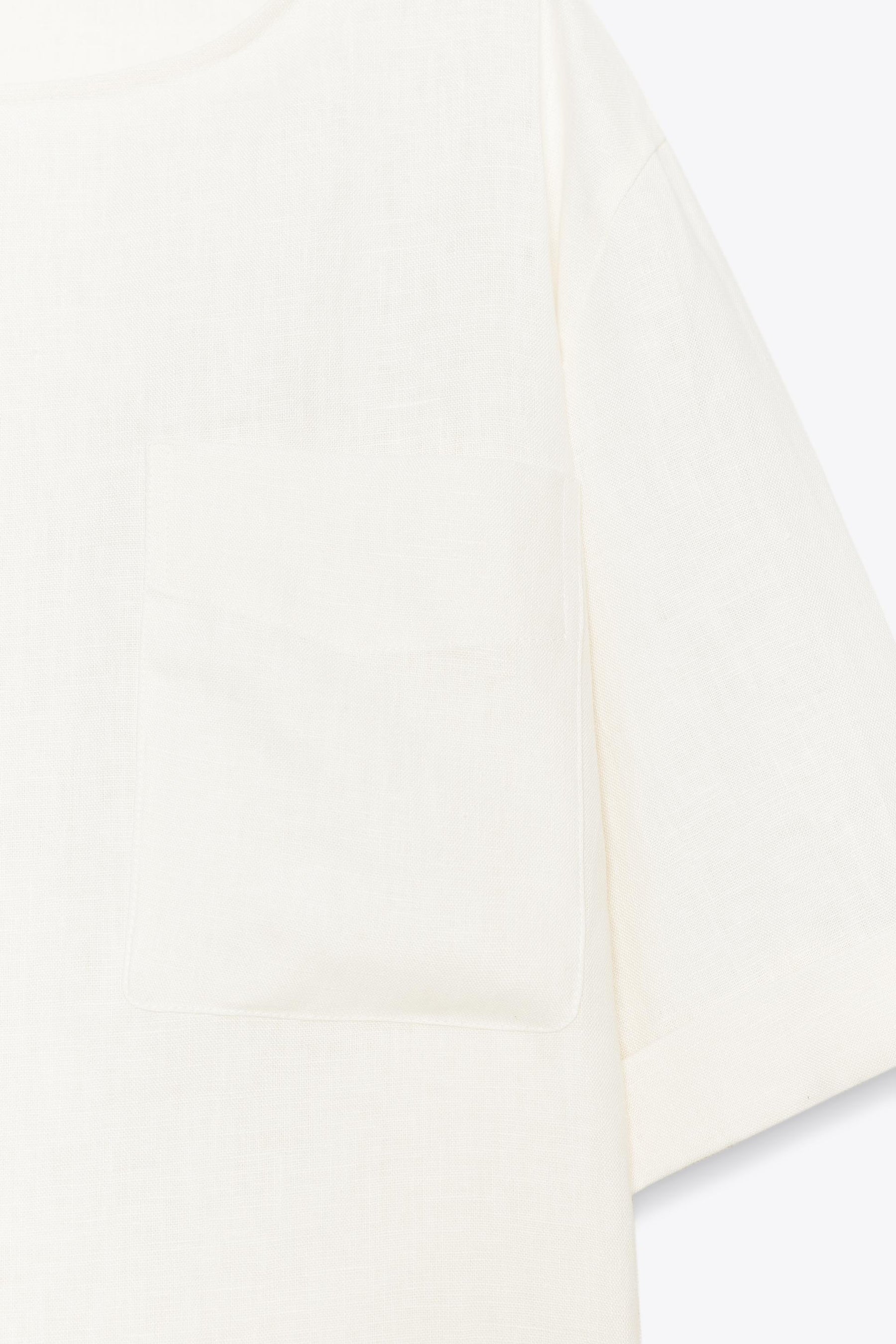 Linen Short Sleeve Top