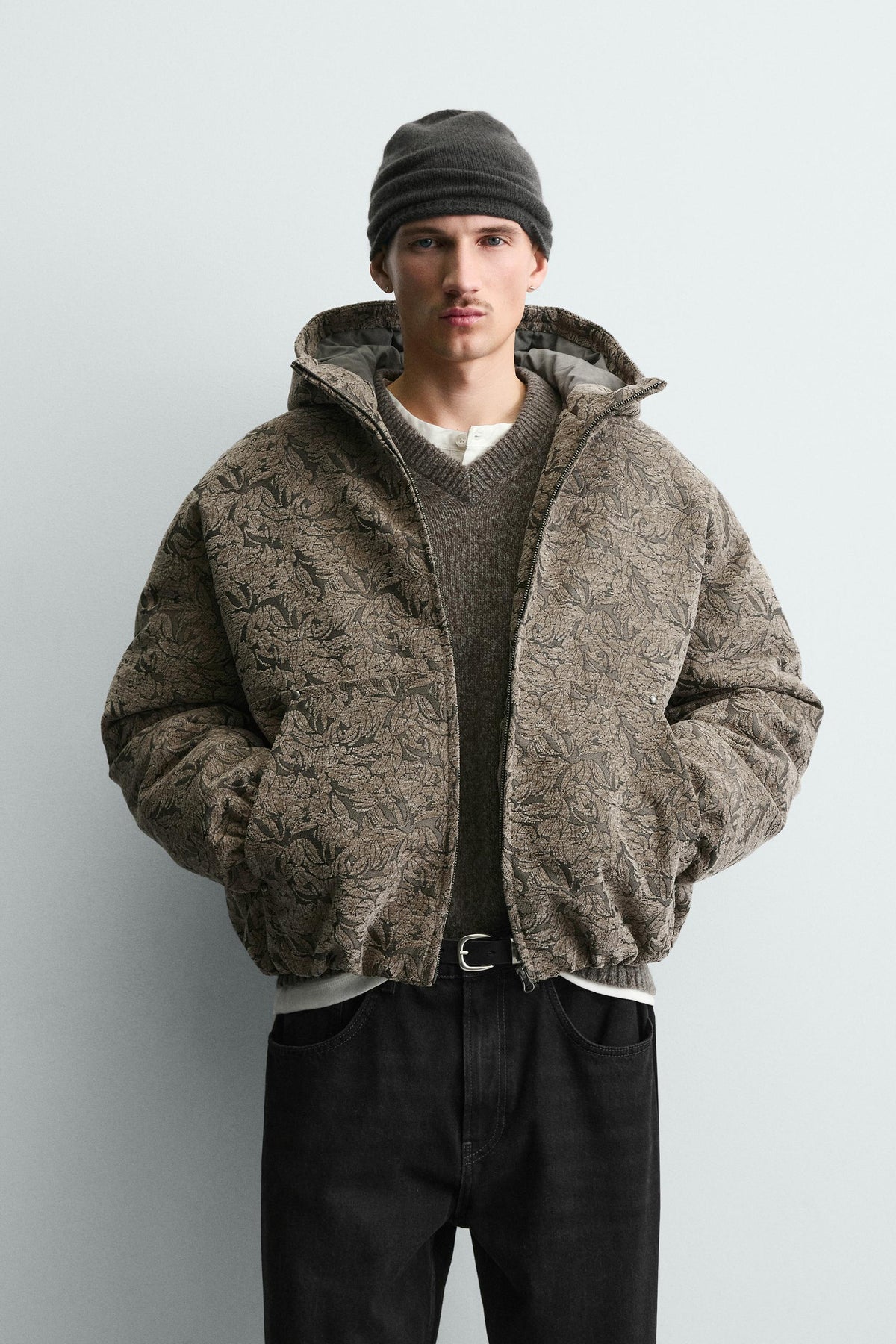 JACQUARD PUFFER JACKET - Image 2