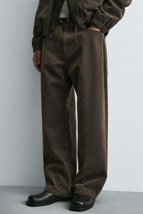 VELOUR BAGGY FIT TROUSERS - Image 5