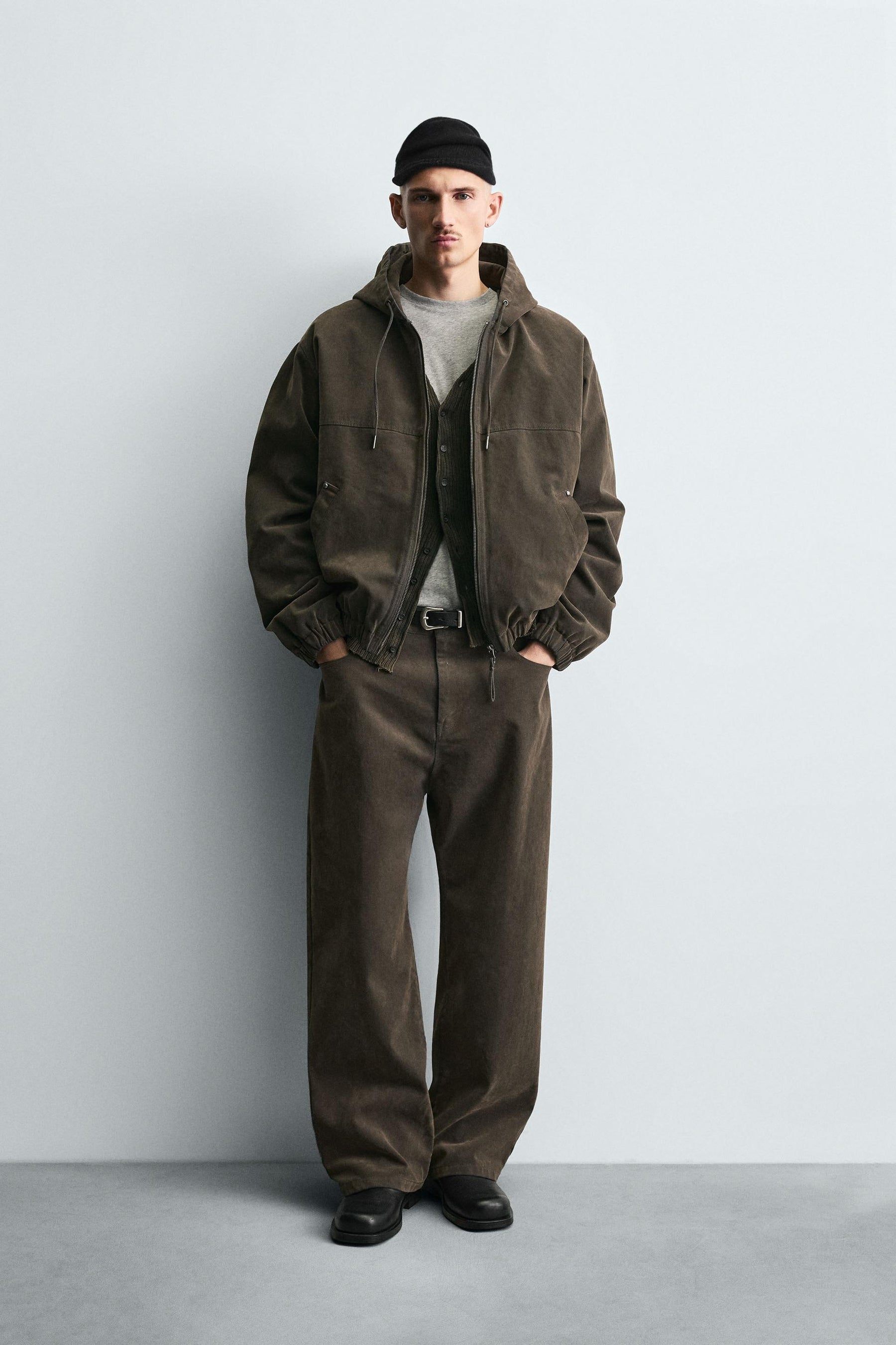 VELOUR BAGGY FIT TROUSERS - Image 1