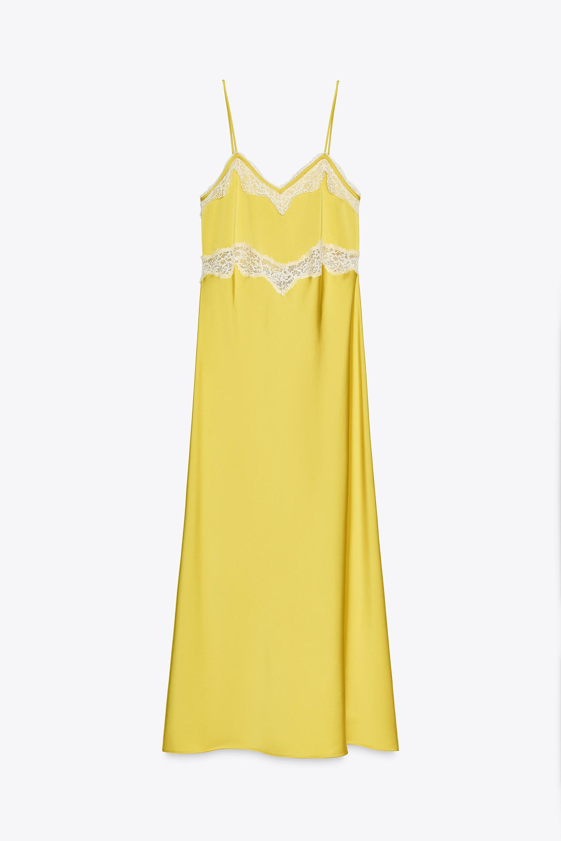 LACE TRIM CAMISOLE MIDI DRESS - Image 3
