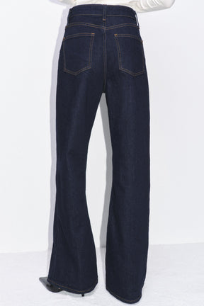 Wide-leg High-waist Jeans