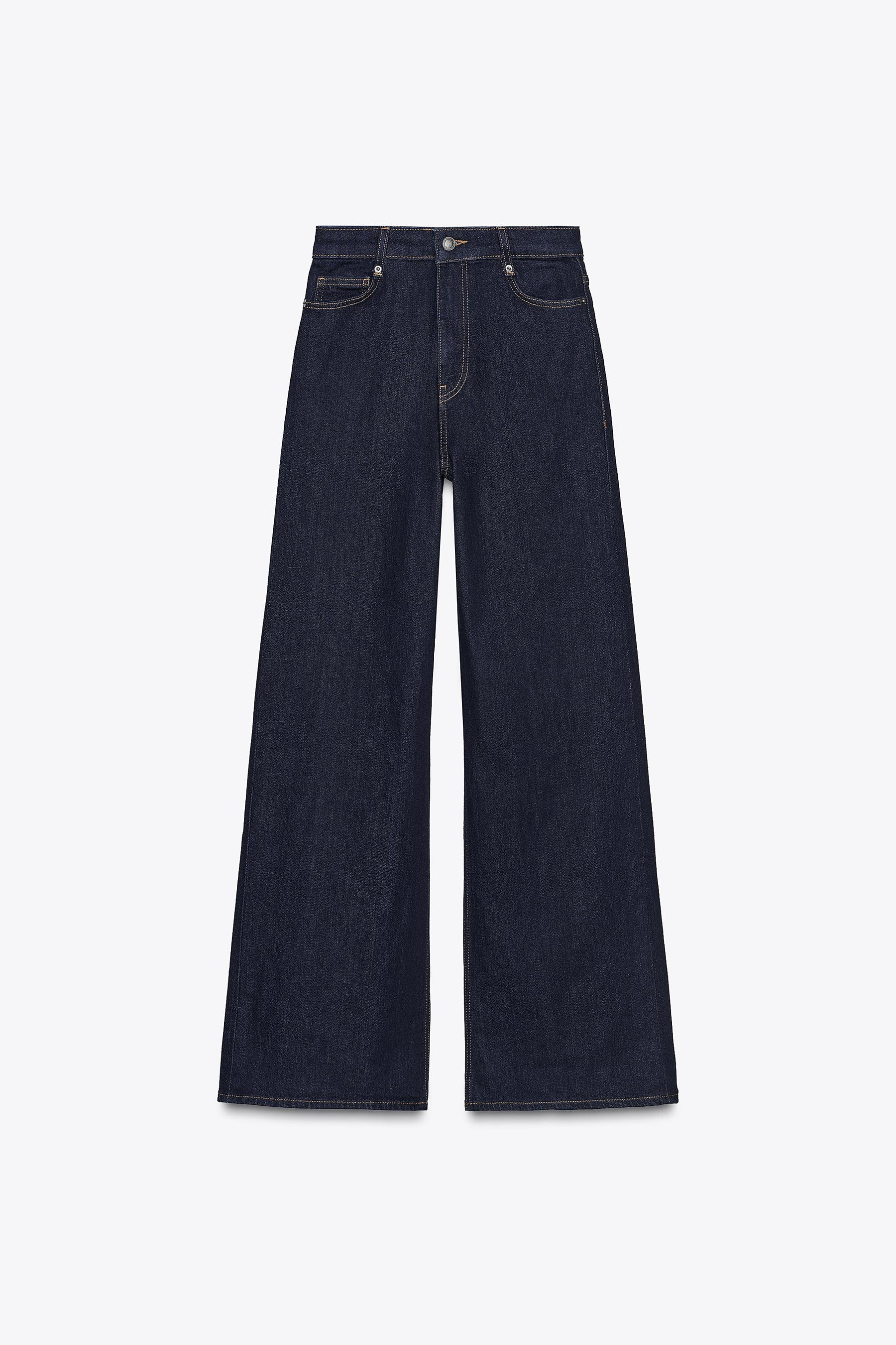 Wide-leg High-waist Jeans