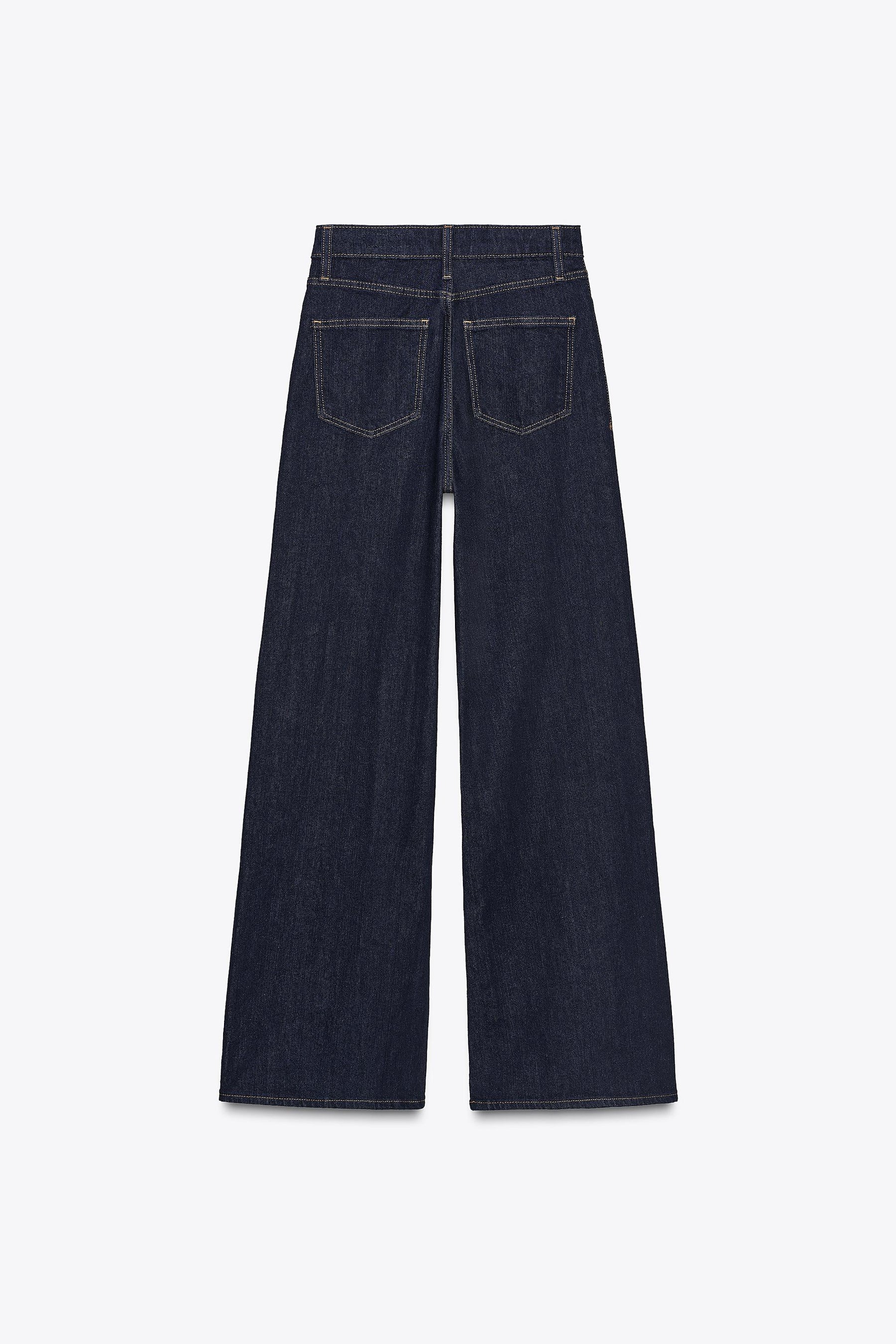 Wide-leg High-waist Jeans