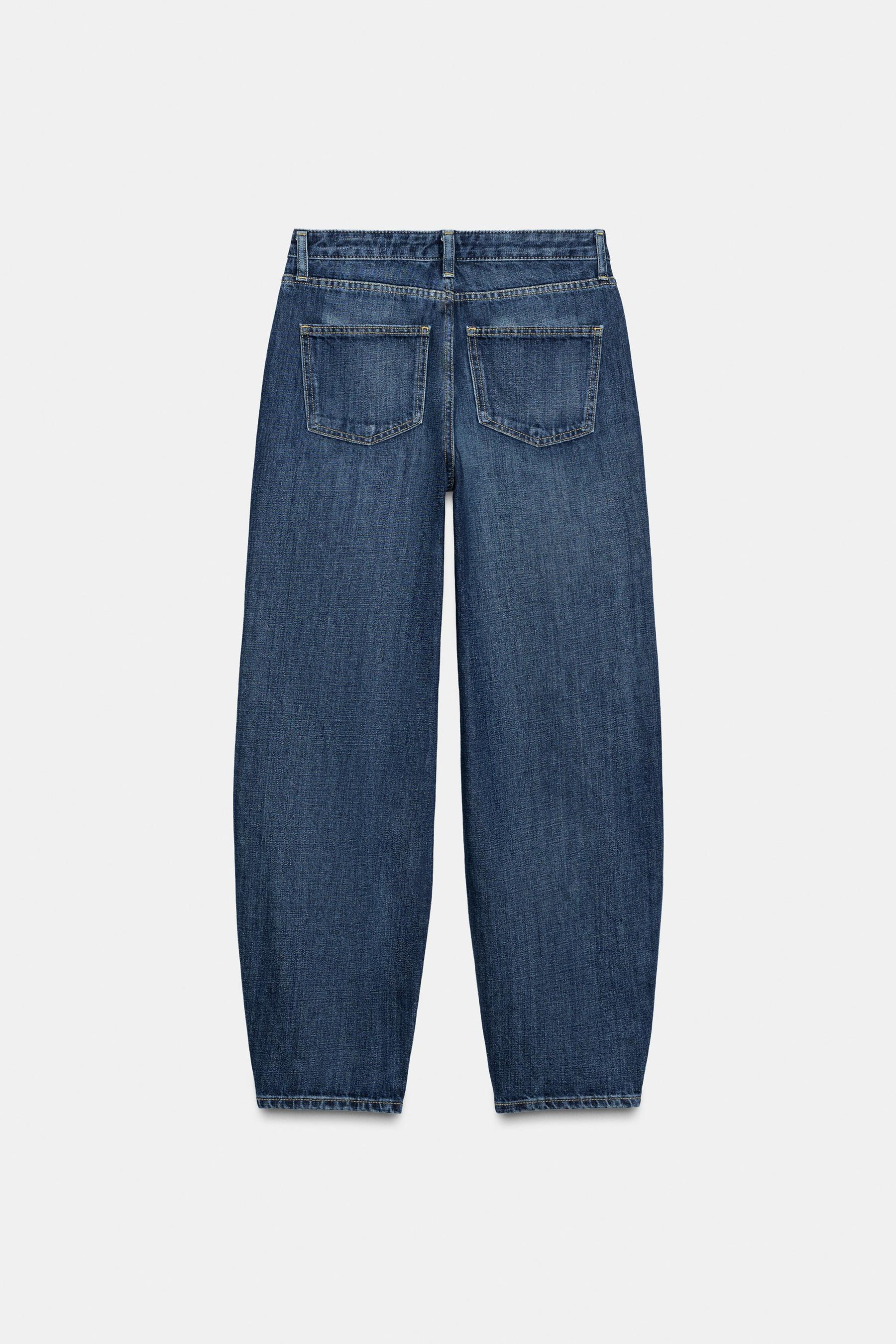 Mid-waist barrel jeans