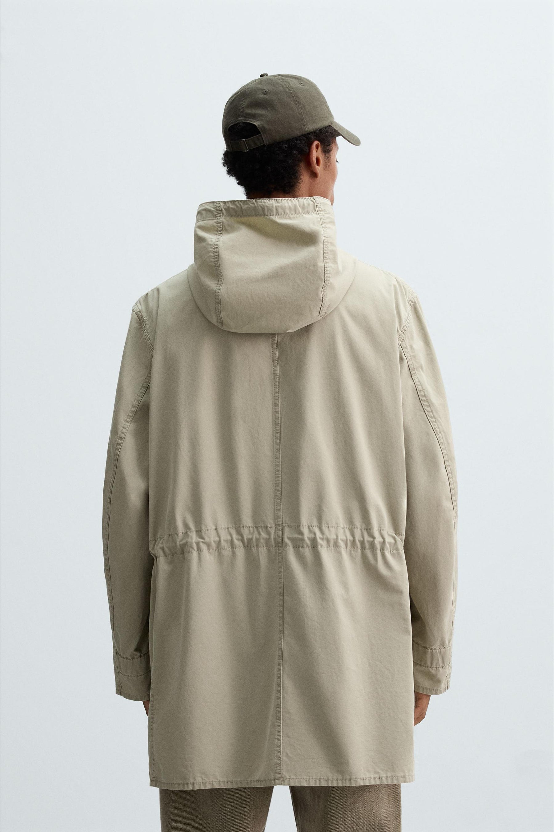 LIGHTWEIGHT SHORT COTTON PARKA - Image 3