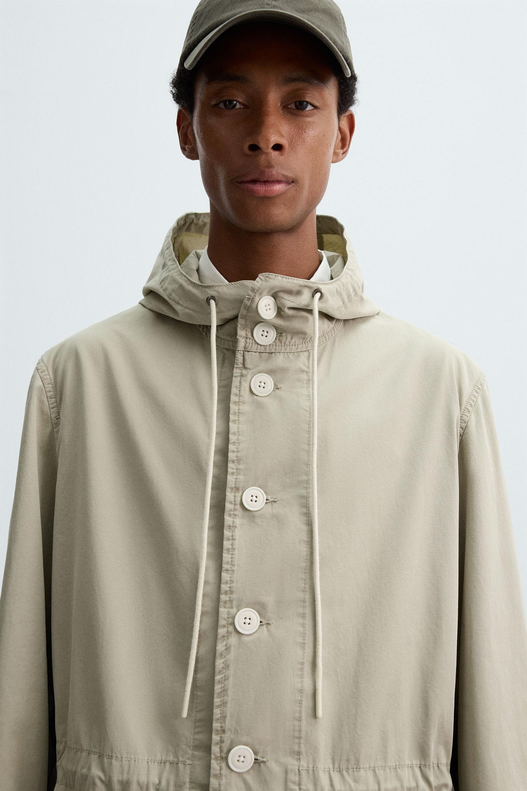 LIGHTWEIGHT SHORT COTTON PARKA - Image 5