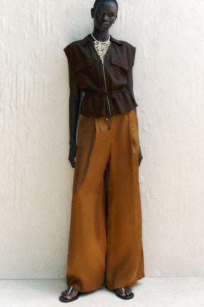 SAFARI LINEN BLEND TOP - Image 1