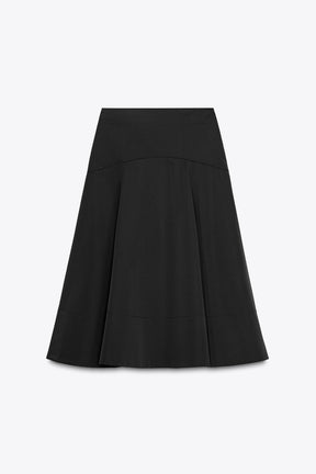 FLARED BELT SKIRT