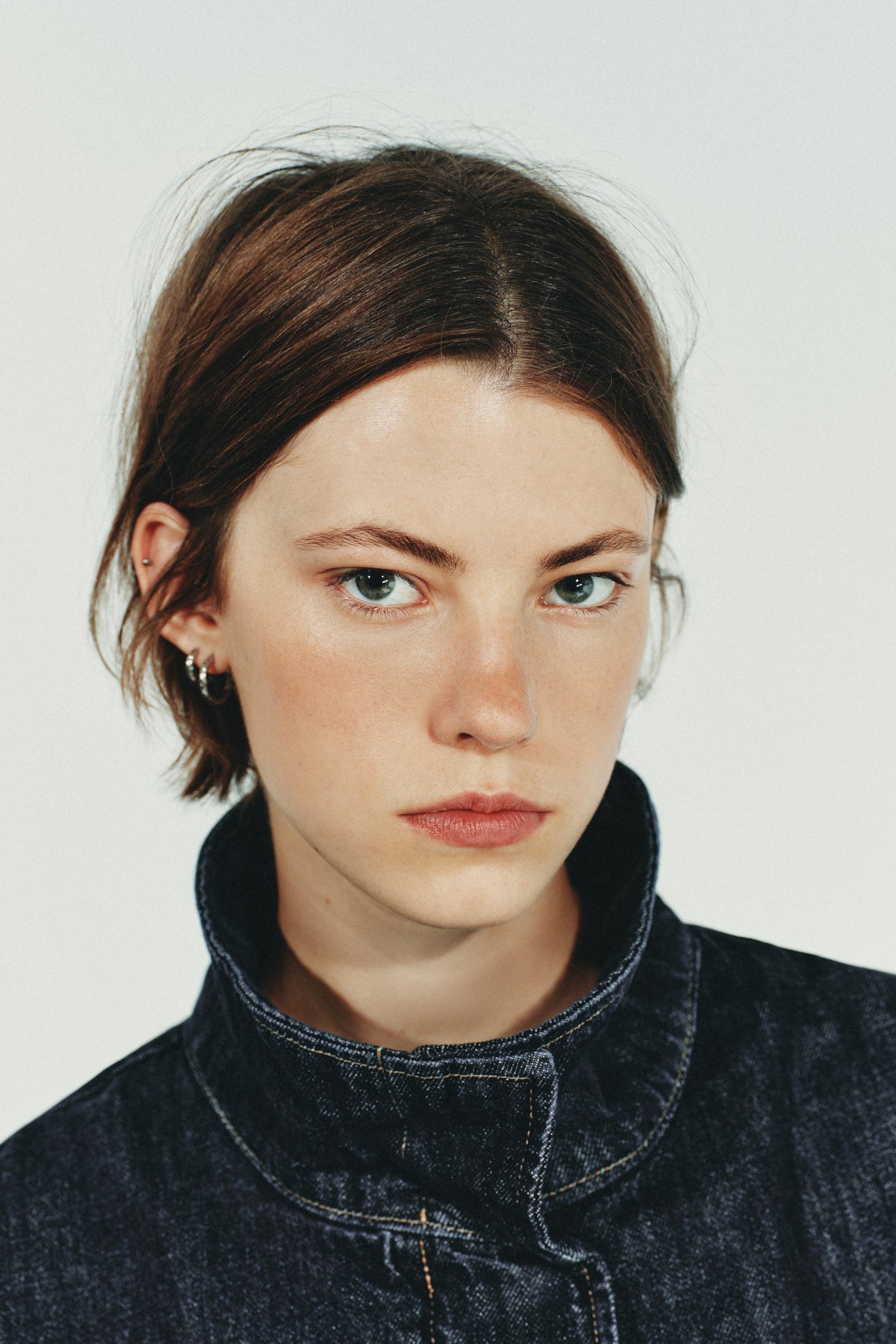 Denim Batwing Sleeve Jacket