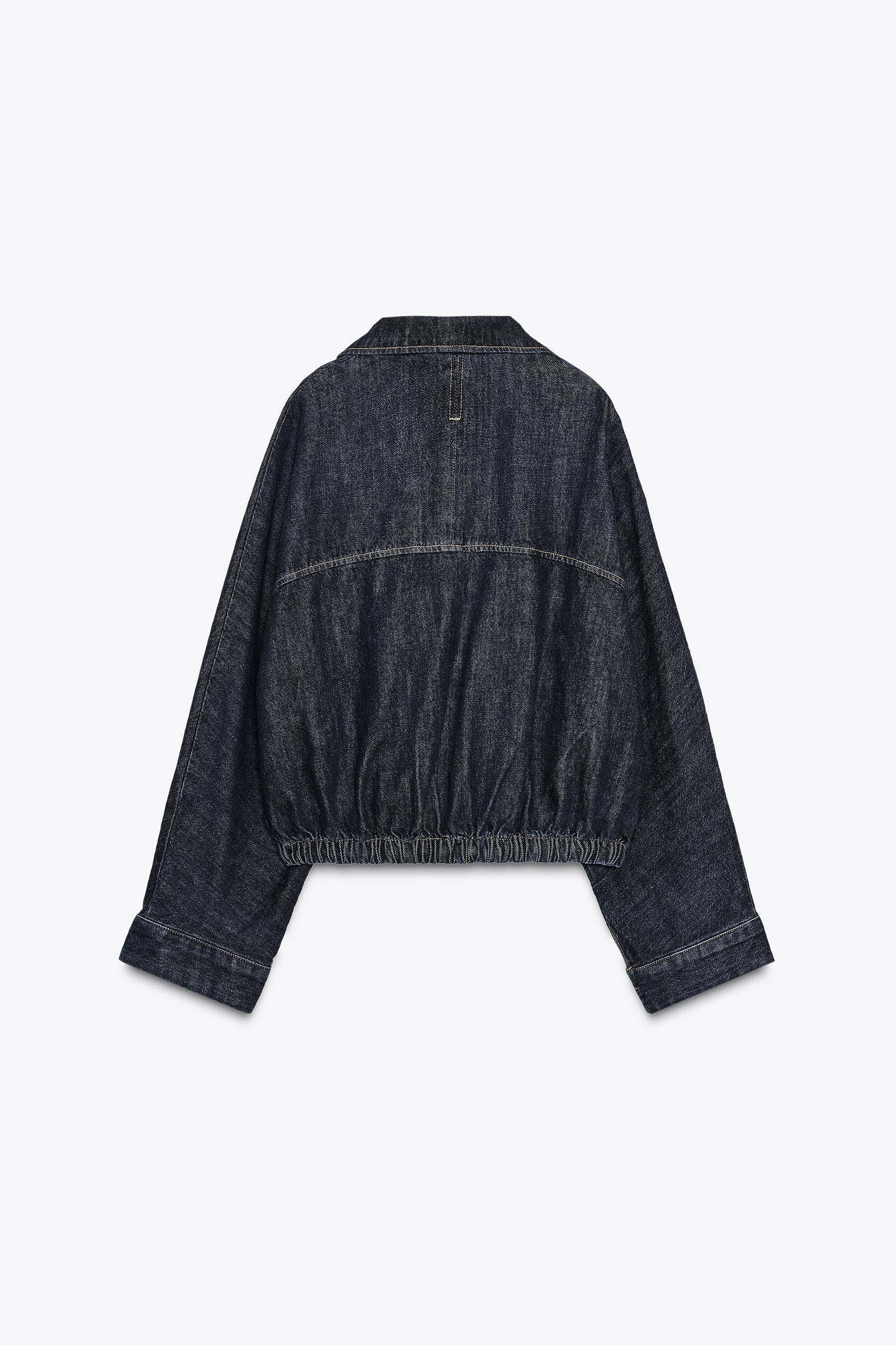 TRF BATWING SLEEVE DENIM JACKET - Image 7