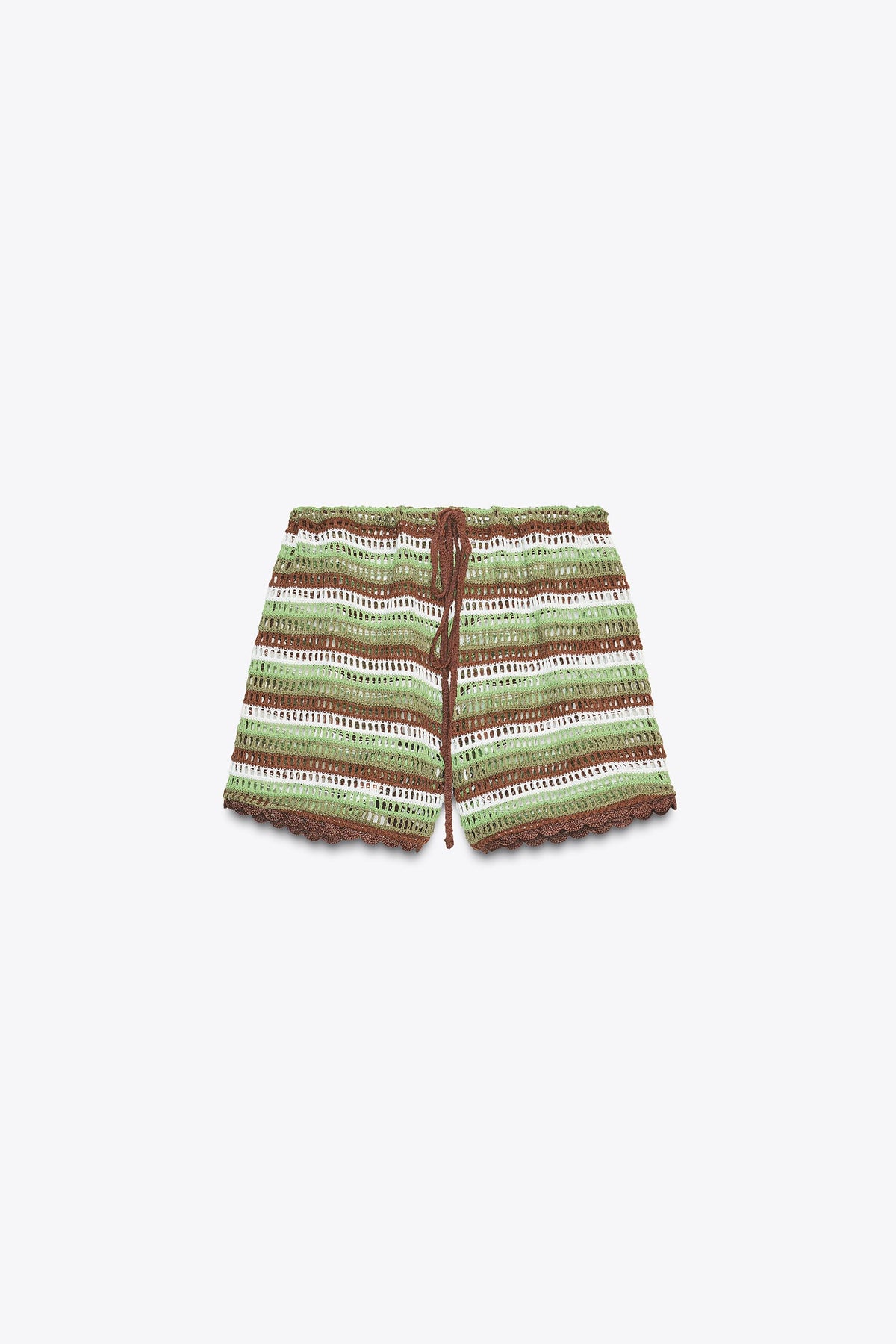 Crochet Drawstring Shorts