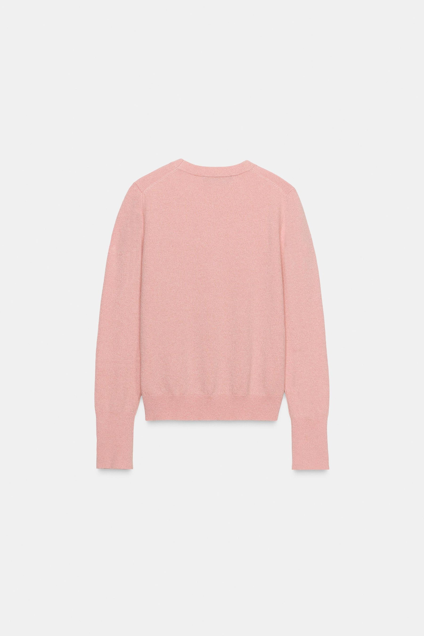 KNIT JUMPER WITH FLORAL BUTTONS - Image 6