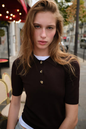 KNIT POLO SHIRT