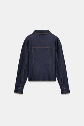 Fitted denim jacket