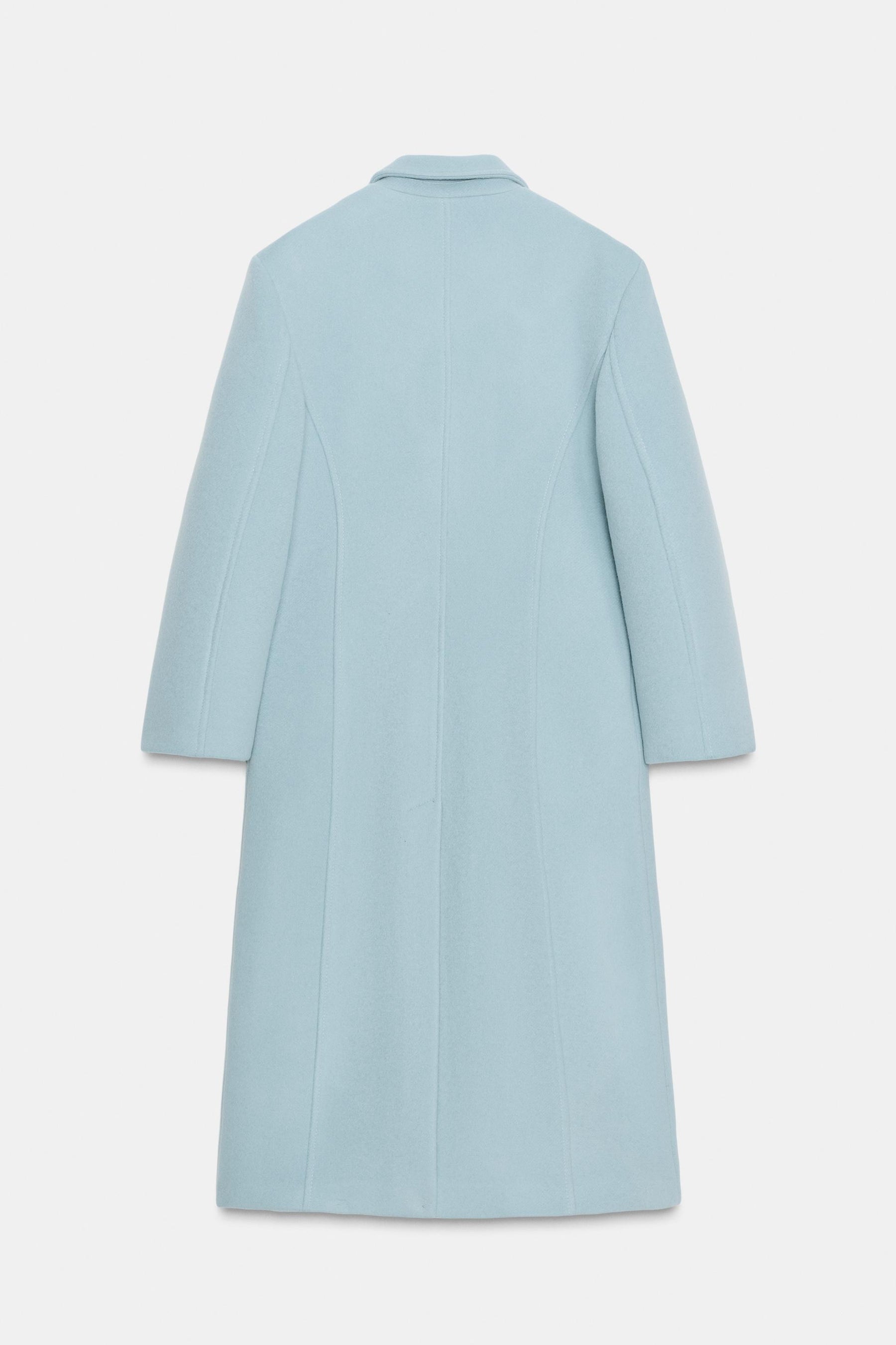 FITTED WOOL BLEND COAT ZW COLLECTION - Image 9