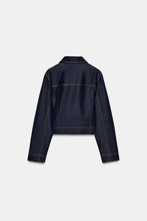 CONTRAST TOPSTITCHING JACKET - Image 4