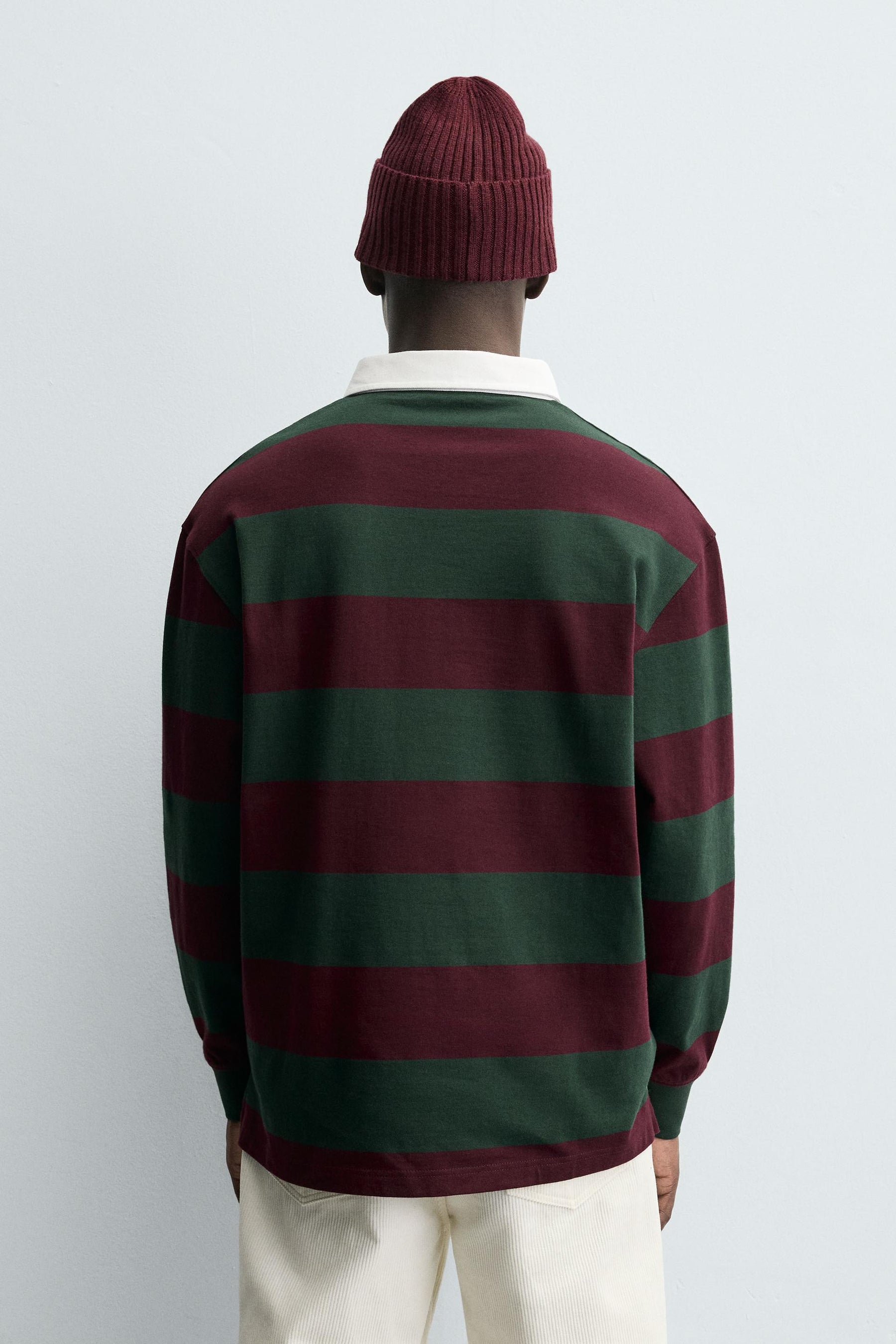 STRIPED PATCH POLO SHIRT - Image 3
