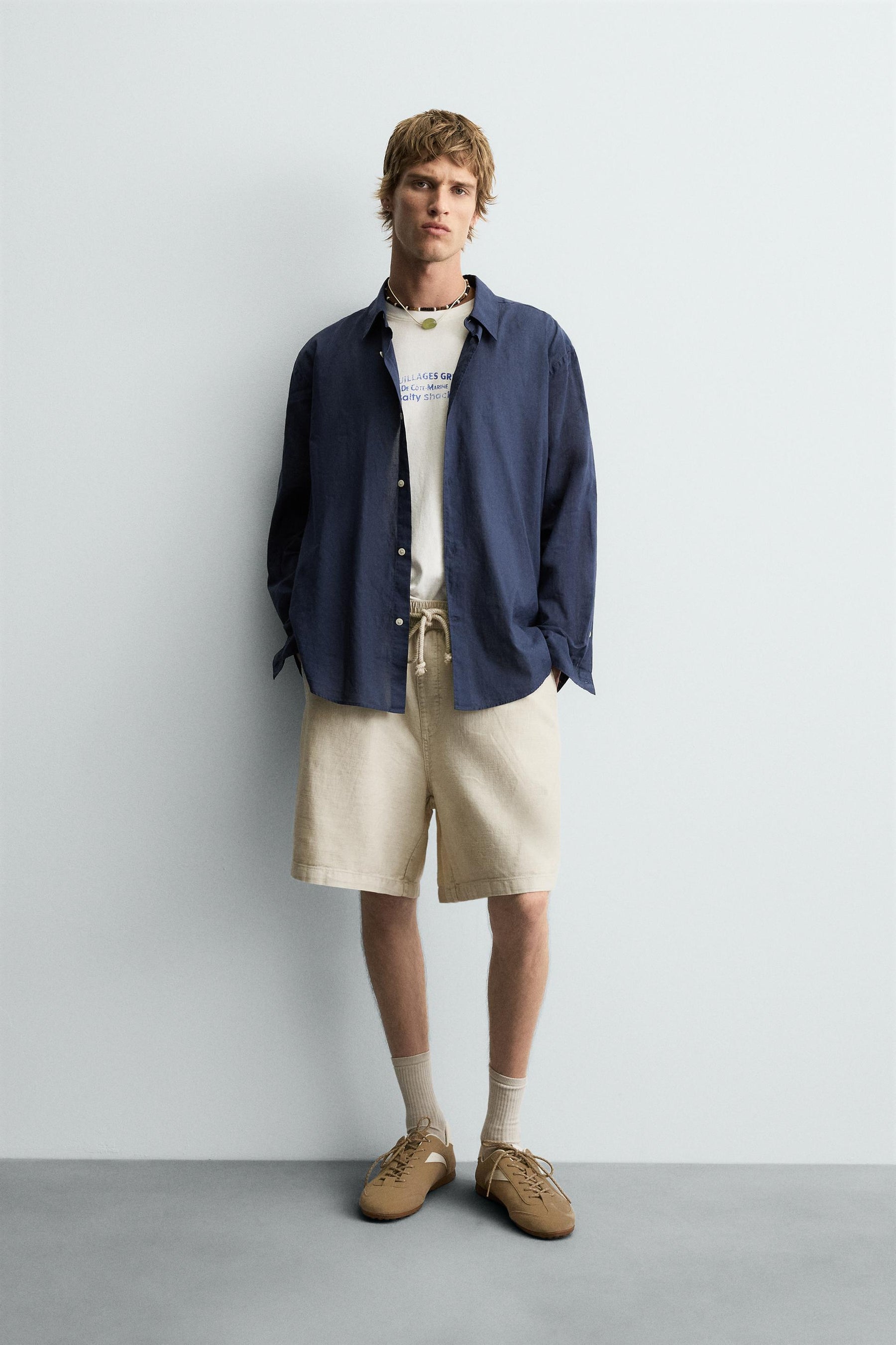 FADED RELAXED FIT BERMUDA SHORTS - Image 1