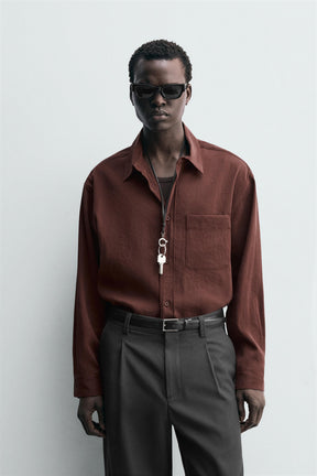 RELAXED FIT FLOWING SHIRT - Image 2