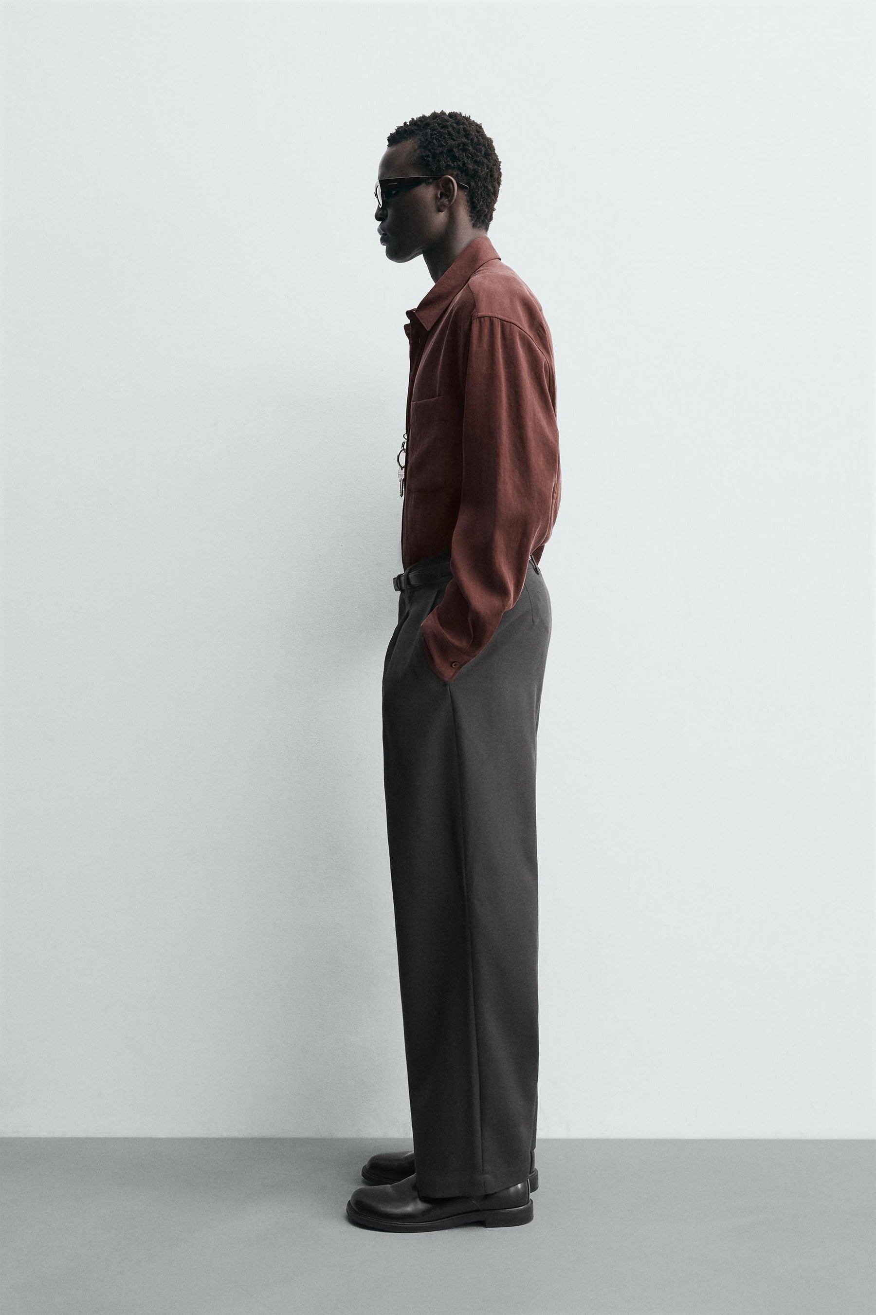 RELAXED FIT FLOWING SHIRT - Image 4