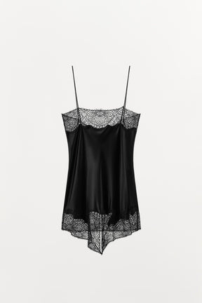 Satin Camisole with Lace