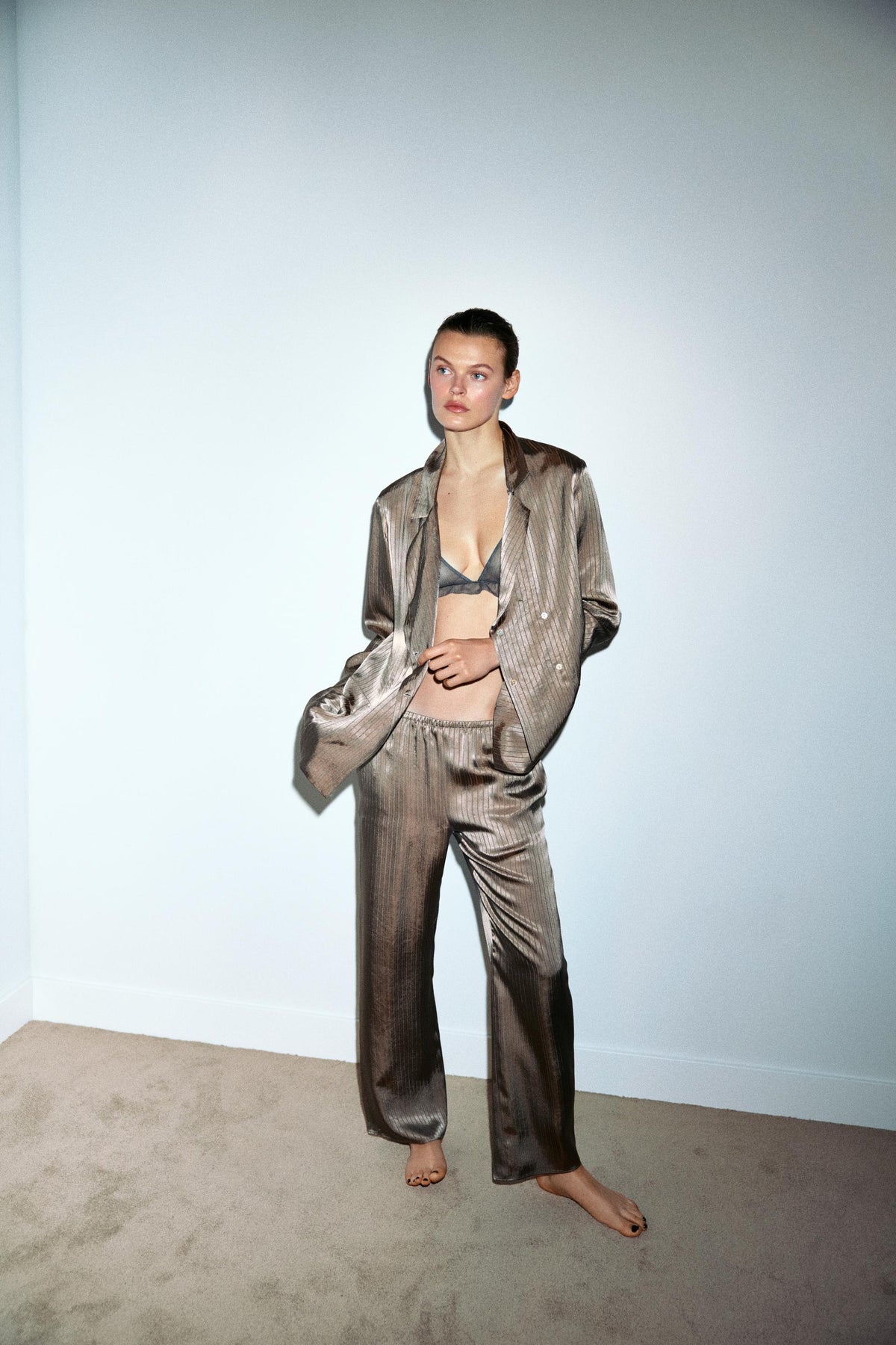 STRIPED PYJAMA BOTTOMS