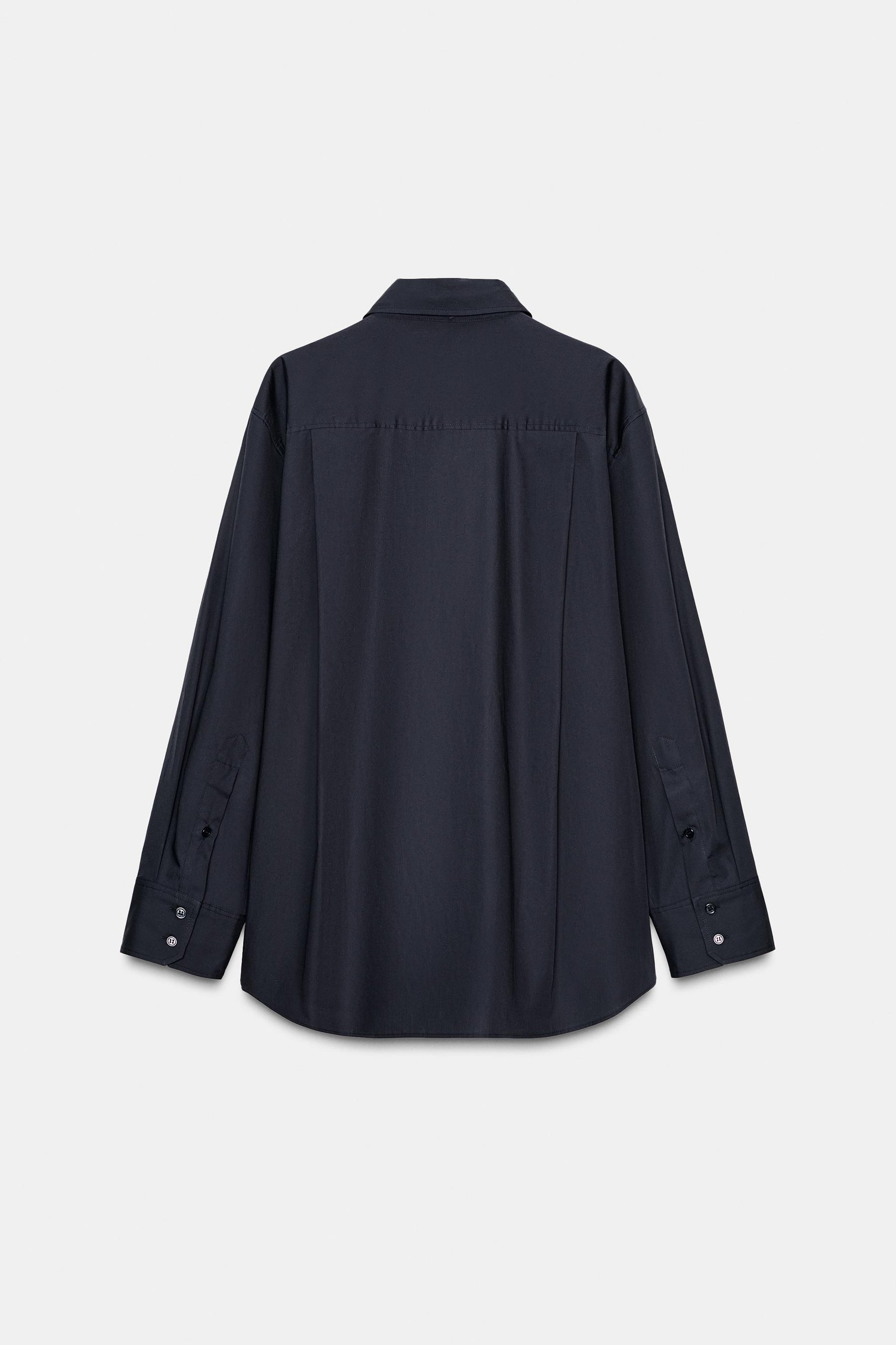 Poplin Shirt with Tie