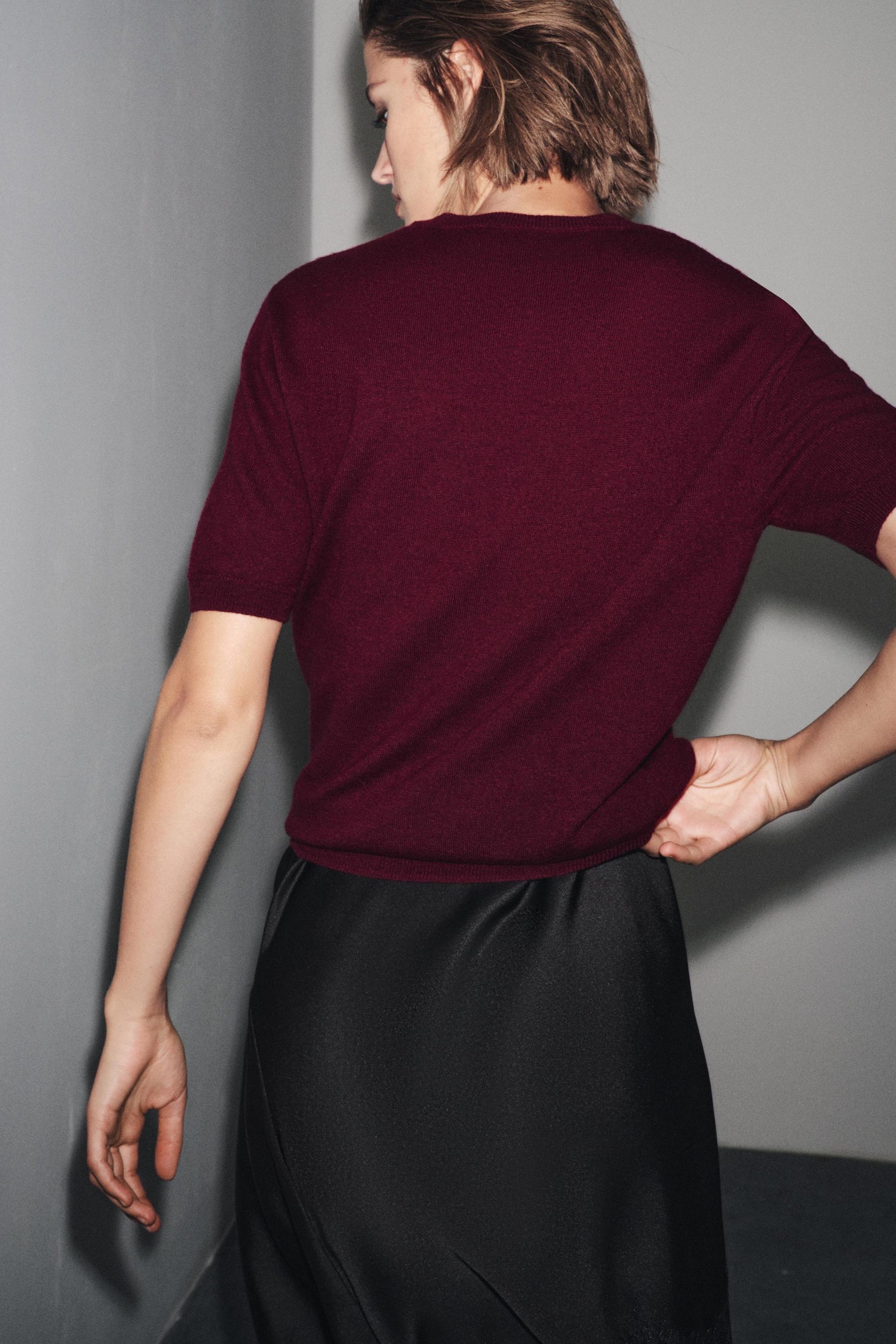 Wool Knit Short Jumper