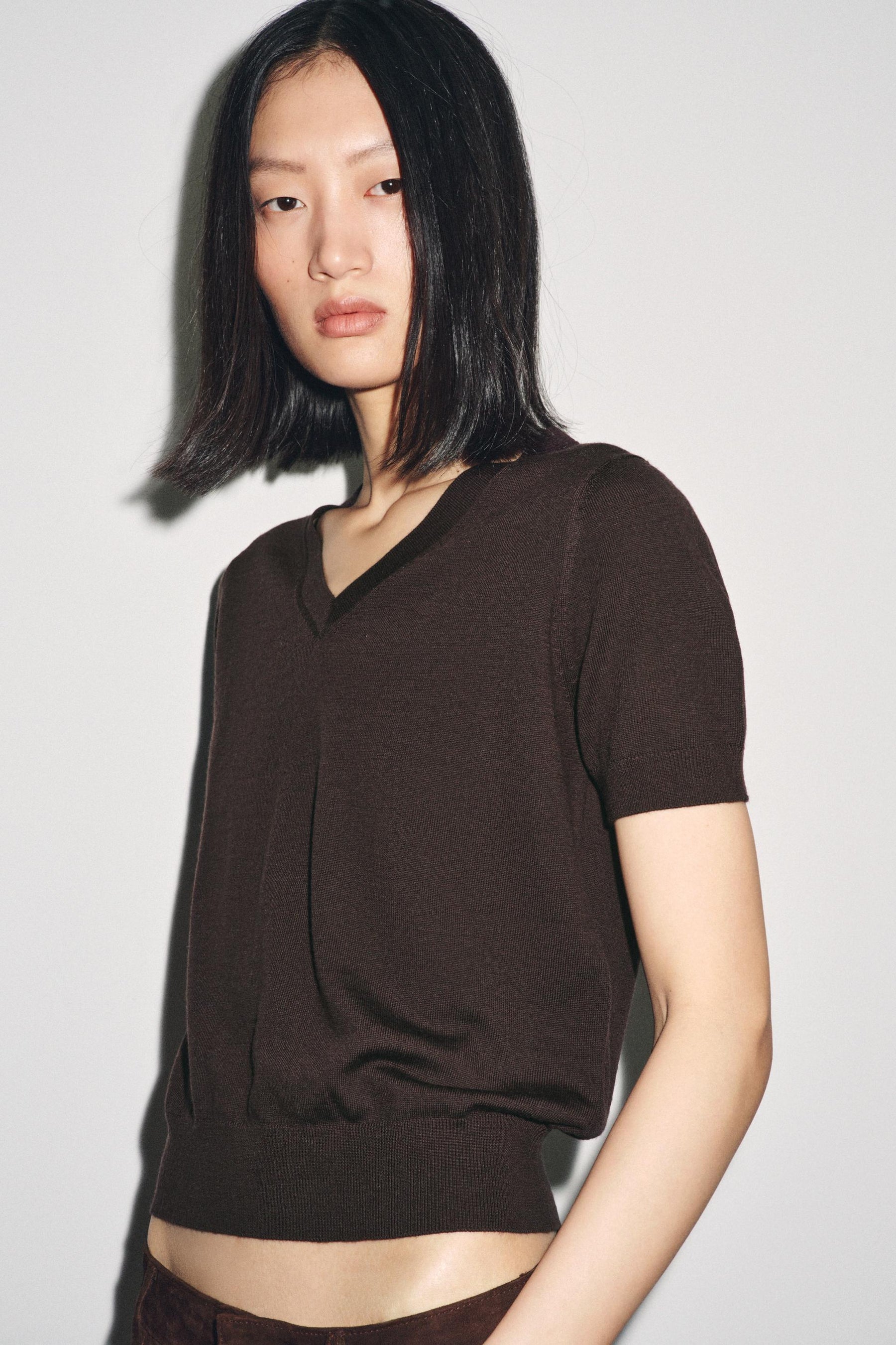 Wool Short Sleeve Jumper