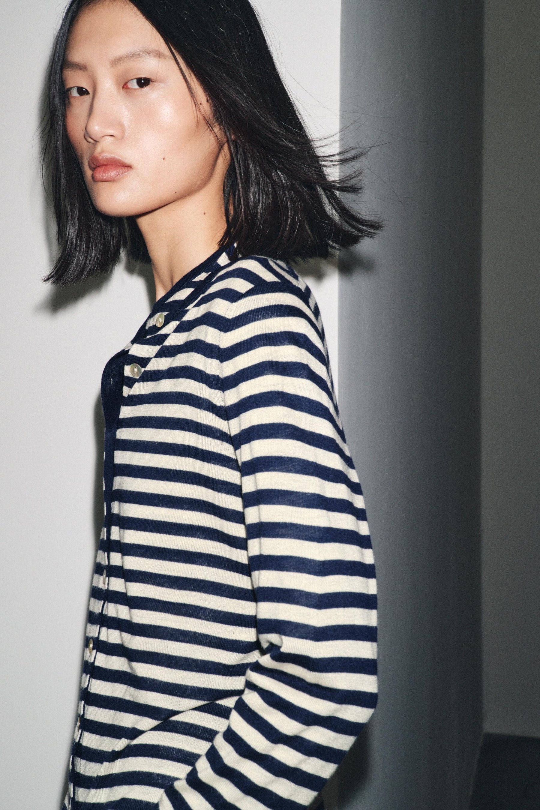 STRIPED KNIT CARDIGAN - Image 3