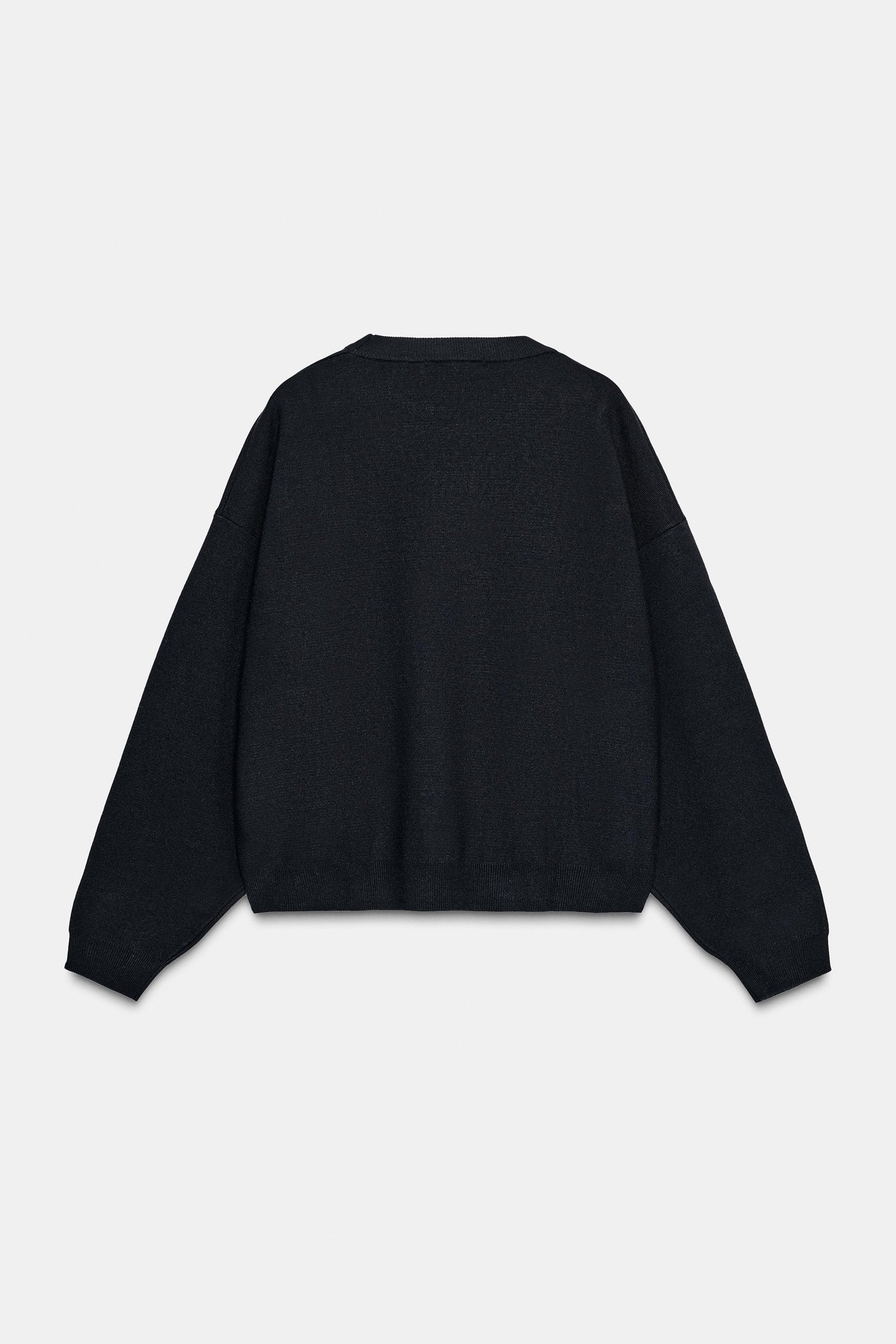 PLAIN KNIT SWEATSHIRT