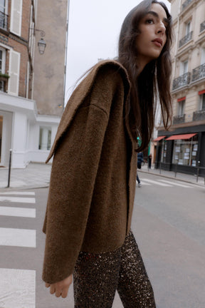 CARDIGAN WITH SCARF DETAIL - Image 3