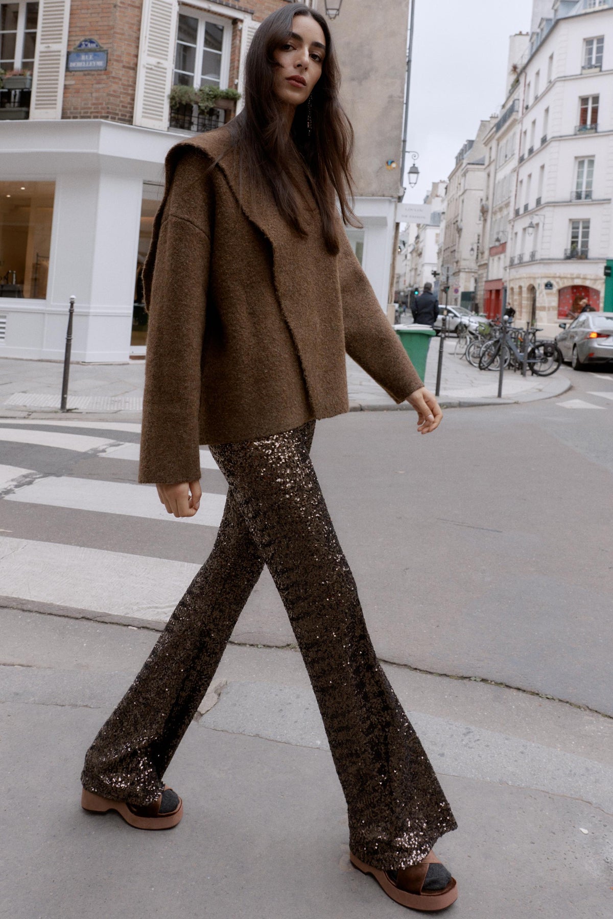 CARDIGAN WITH SCARF DETAIL - Image 1