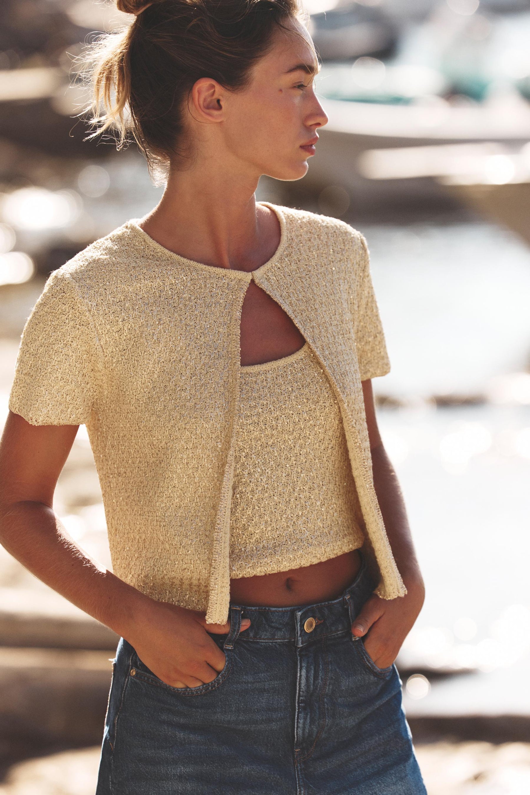 SEQUIN CARDIGAN - Image 2